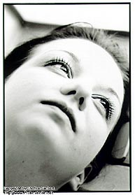 Aktfoto von der Seidenfrau