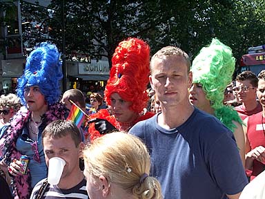 Aufnahme vom Christopher Street Day (CSD) 2002 in Berlin
