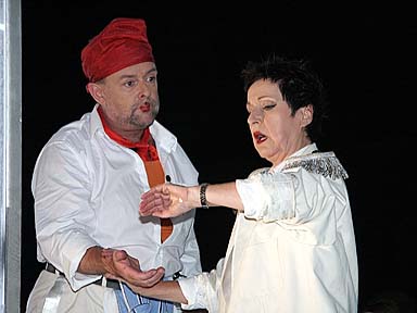 Aufnahme von der Opernauffhrung Mavra und dem Feuerwerk der Staatsoper unter den Linden Berlin 2002