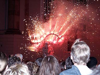 Aufnahme von der Opernauffhrung Mavra und dem Feuerwerk der Staatsoper unter den Linden Berlin 2002