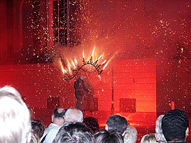 Aufnahme von der Opernauffhrung Mavra und dem Feuerwerk der Staatsoper unter den Linden Berlin 2002